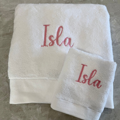 Bath Towel Set- White