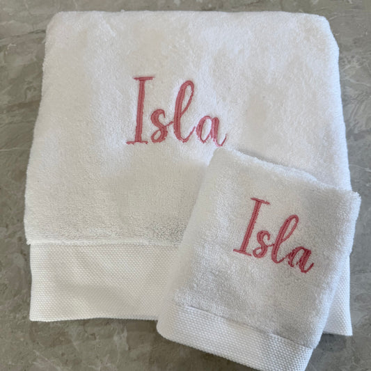 Bath Towel Set- White