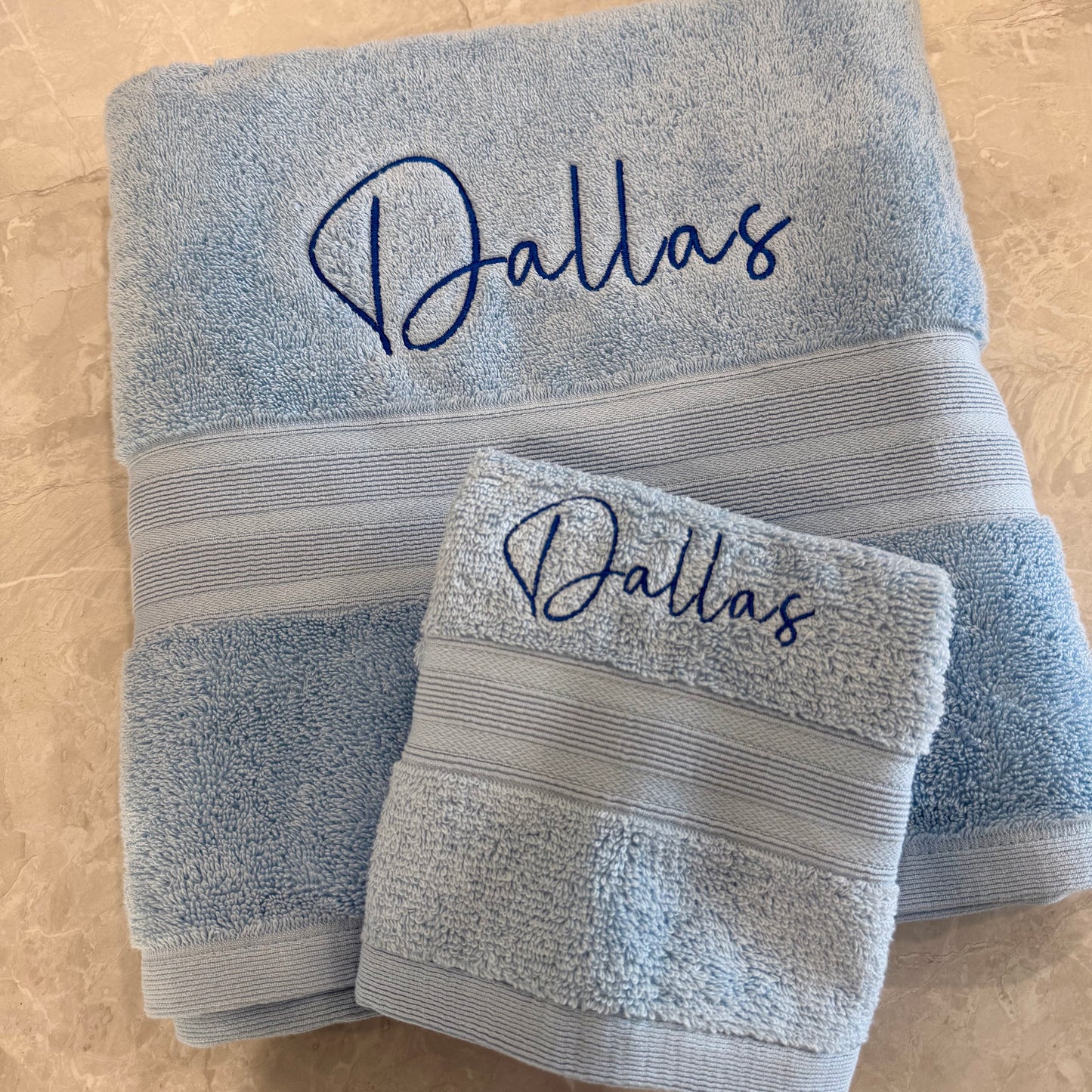 Bath Towel Set- Blue