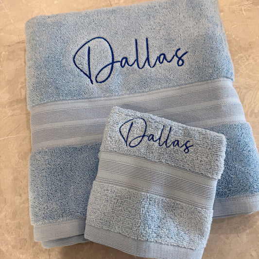 Bath Towel Set- Blue