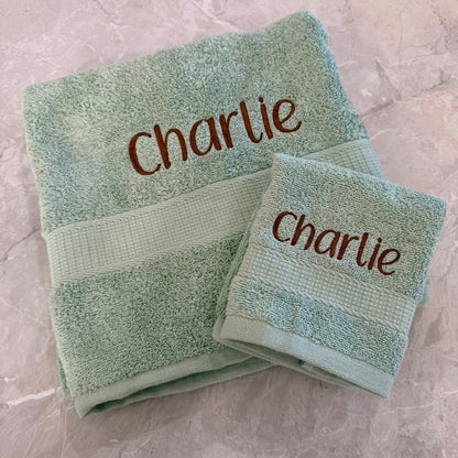 Bath Towel Set- Sage Green