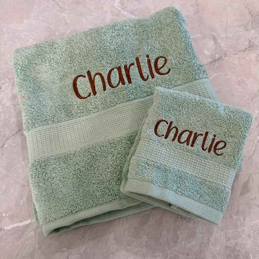 Bath Towel Set- Sage Green